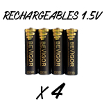 4 x 1.5V AA Li-ION rechargeable batteries