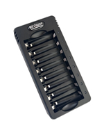 Empty USB charger for 8 rechargeable Li-ION 1.5 V AA or AAA batteries