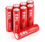 8 x 1.5V AA Li-ION rechargeable batteries