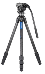 LEOFOTO - LS-284CEX tripod kit with half bowl + BV-10 fluid head