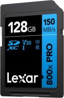 LEXAR - SDXC 800x PRO Blue Series UHS-1 V30 Card -150MB/s - 128GB