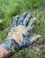 TRAGOPAN - Thin camo gloves with retractable thumb and index finger
