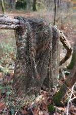 TRAGOPAN - Brown camo polycotton net - per meter